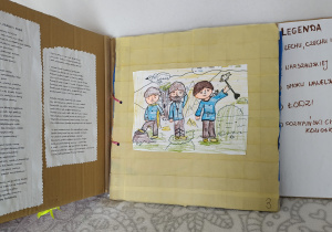 książka z obrazkiem z chłopcami i tekstem